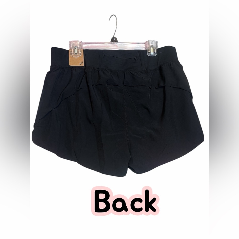 Asics Women's Athletic Black Shorts - Picture 2 of 5